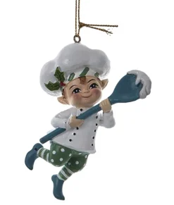 Ornement, Elfe avec cuillère en bois