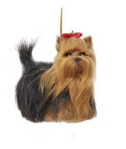 Ornement en peluche Yorkshire terrier