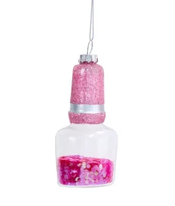 Ornement en verre, bouteille de vernis à ongles