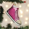 Ornement en verre, sneaker de mode