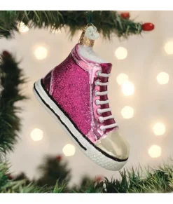 Ornement en verre, sneaker de mode