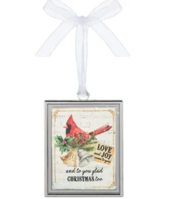 Ornement en zinc, « Amour et joie » (Love and Joy )