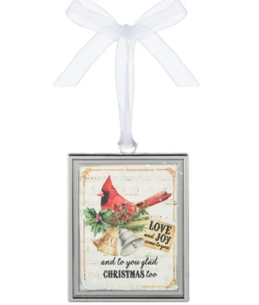 Ornement en zinc, « Amour et joie » (Love and Joy )