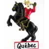 Ornement, gendarme de la GRC à cheval saluant, souvenir de Québec