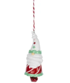 Ornement, Gnome avec chapeau de cône inversé, avec petite cloche.