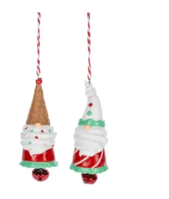 Ornement, Gnome avec chapeau de cône inversé, avec petite cloche.