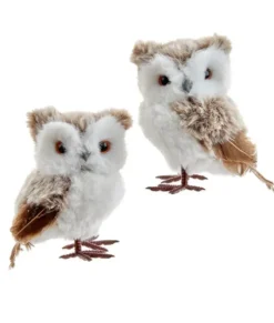 Ornement hibou brun