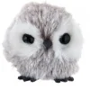 Ornement hibou brun et blanc