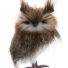 Ornement, hibou brun poilu
