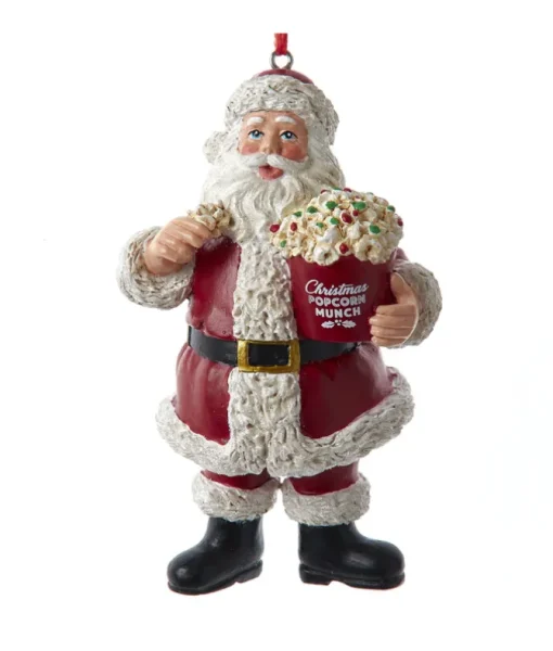Ornement, le Père Noël avec du maïs soufflé