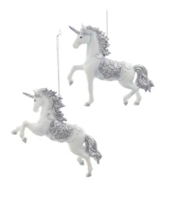 Ornement, licorne pervenche, scintillant