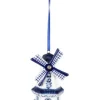 Ornement moulin bleu delft