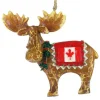Ornement. Orignal avec drapeau, Souvenir du Canada