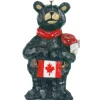 Ornement.  Ours noir avec drapeau, Souvenir du Canada