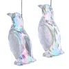 Ornement penguin irridescent