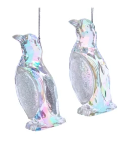 Ornement penguin irridescent
