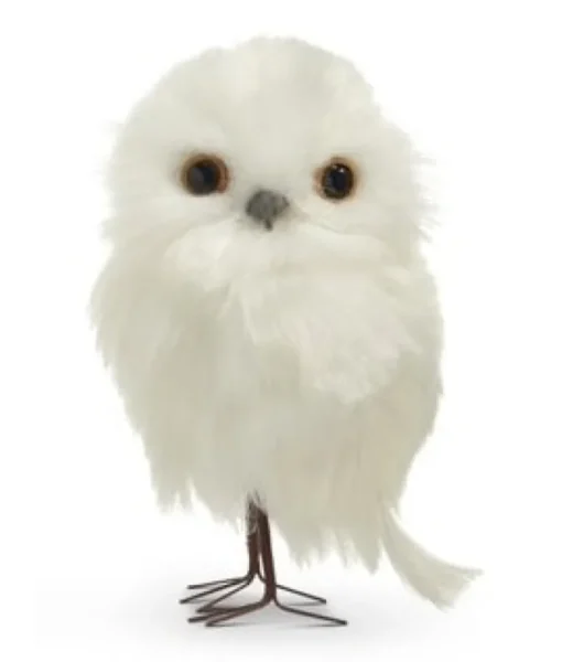 Ornement, Petit Hibou blanc