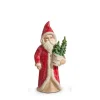 Ornement, Père Noël rouge Belsnickel avec arbre