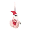 Ornement, Père Noël sur un flamant rose
