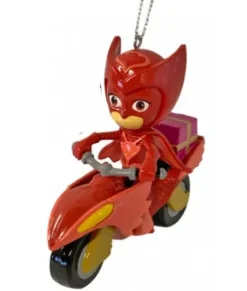 Ornement Pyjamasques Bibou rouge à moto