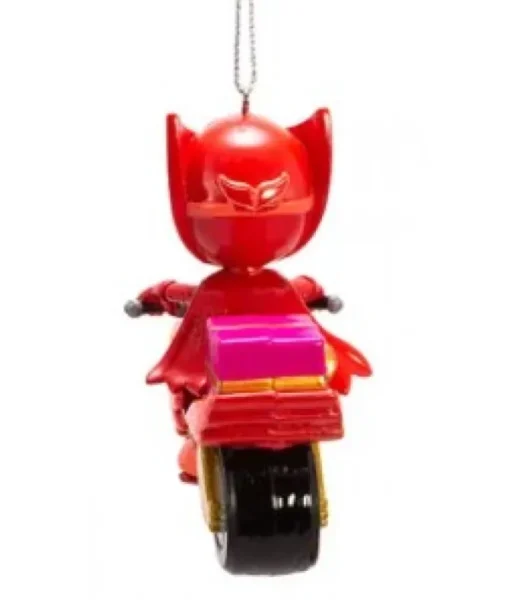 Ornement Pyjamasques Bibou rouge à moto