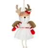Ornement, Renne Fée en Peluche, en tissu