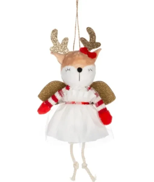 Ornement, Renne Fée en Peluche, en tissu