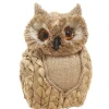 Ornement rustique, hibou brun