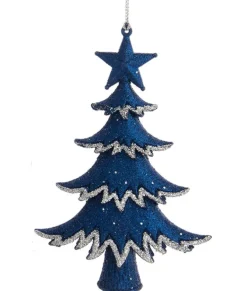 Ornement sapin bleu