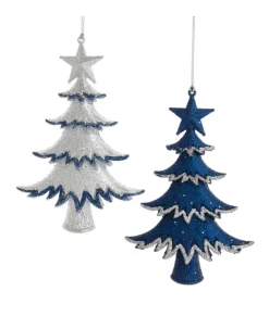 Ornement sapin bleu