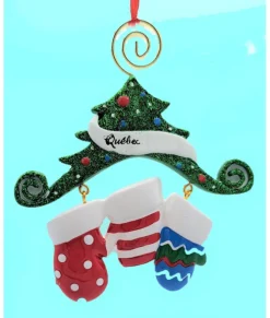 Ornement, sapin de Noel, avec 3 mitaines