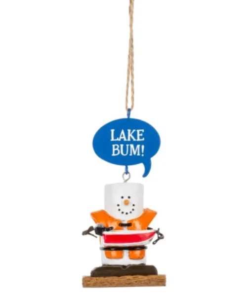 Ornement, s'mores -''Lake Bum''