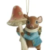 Ornement, souris enchantée avec champignon
