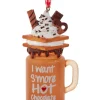 Ornement, tasse de chocolat chaud avec s'mores