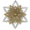 Ornement, étoile d’or et d’argent