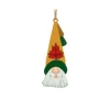 Ornement, tête de Père Noël avec tuque Feuille d'érable, souvenir du Canada.