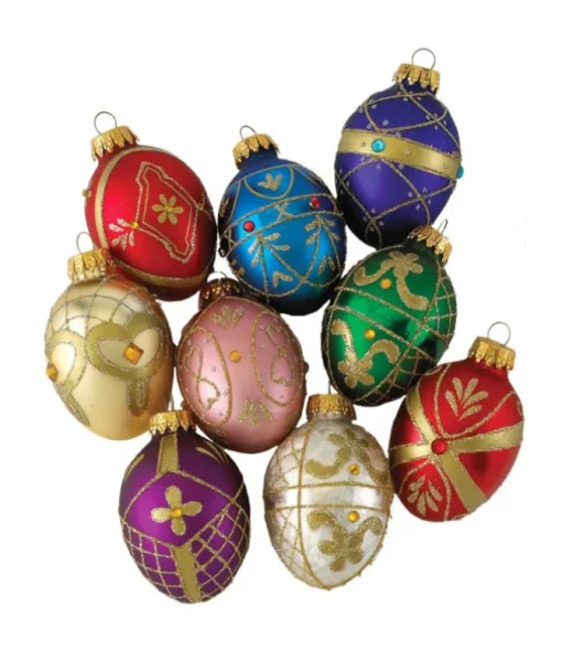 Ornements en verre oeufs décoratifs
