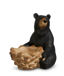 Pièce de table, bougeoir, design d’ours