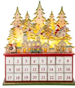 Pièce de table, calendrier de l'Avent décoratif et élégant