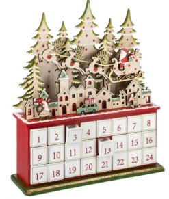 Pièce de table, calendrier de l'Avent décoratif et élégant