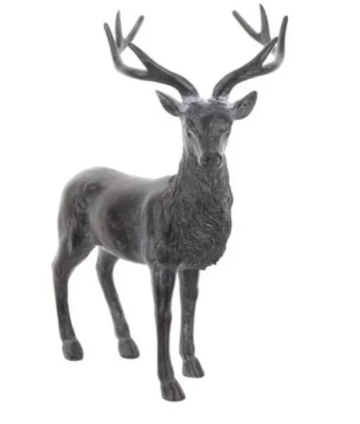 Pièce de table, cerf de couleur charbon,