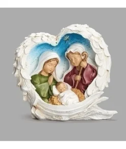 Pièce de table, La Sainte Famille des enfants, enveloppée par les ailes d’un ange