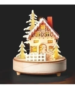 Pièce de table, ornement, Villages nordiques, Maison d'hiver