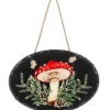 Plaque murale, champignon des fêtes de fin d’année