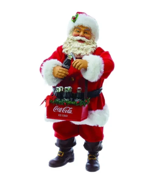 Père Noël Coca-Cola® Fabriché™ de 10,5 po ouvrant un Coca