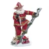 Père Noël pompier Fabriché™ sur échelle 11,5"