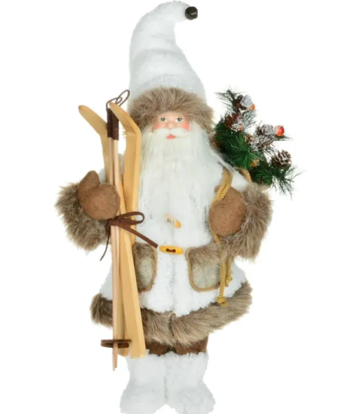 18"Santa avec skis