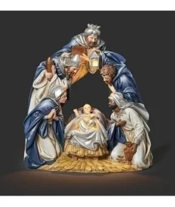 'Scène de la Nativité en forme d'arche éclairée