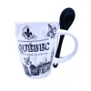 Tasse souvenir du Québec, avec cuillère, 10 oz