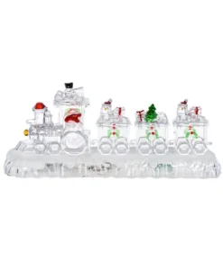 Train de Noël lumineux et musical multicolore
